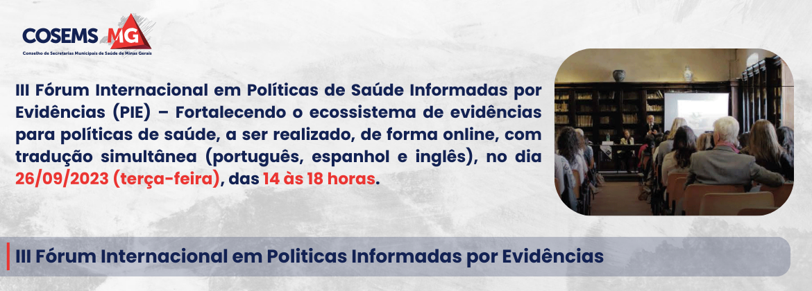 III Fórum Internacional em Politicas Informadas por Evidências