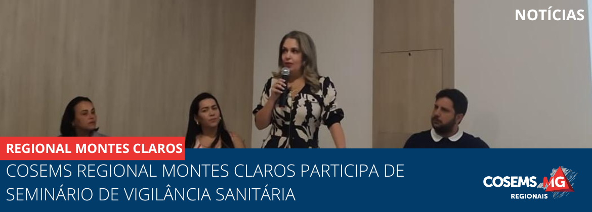 Cosems Regional Montes Claros participa de seminário de Vigilância Sanitária