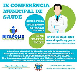 IX Conferência Municipal de Saúde de Ritápolis