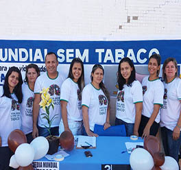 Santa Vitória fez mobilização no Dia Mundial Sem Tabaco