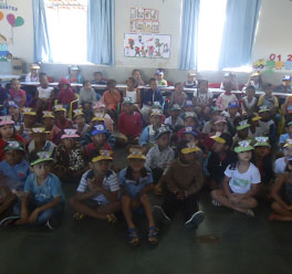 Palestra de prevenção contra o mosquito da Dengue na Escola Venceslau Brás, em Jaíba