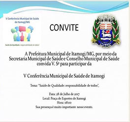 V Conferência Municipal de Saúde Itamogi