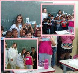 Saúde Bucal de Doresópolis realiza entrega de kits para as crianças da Escola Municipal