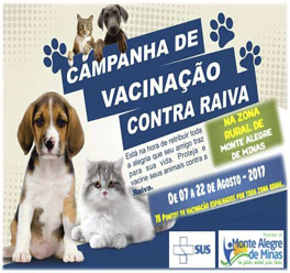 Sucesso na Campanha Antirrábica Animal na Zona Rural de Monte Alegre de Minas