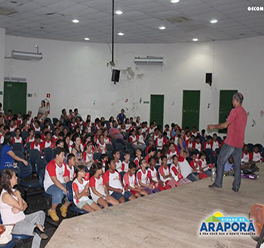 NASF de Araporã realiza o Dia D da Semana Nacional da Saúde na Escola