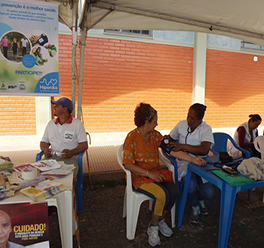 Saúde na Rua com Programa Hiperdia em Santana da Vargem