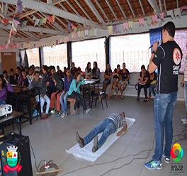 Campanha “Não ao trote, sim à vida” em Santa Cruz de Minas