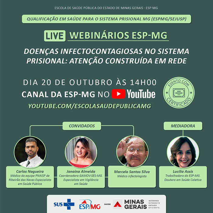 webinar prisional Doencas Infectocontagiosas instagram