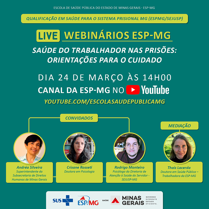 webinar prisional saude trabalhador cuidado instagram